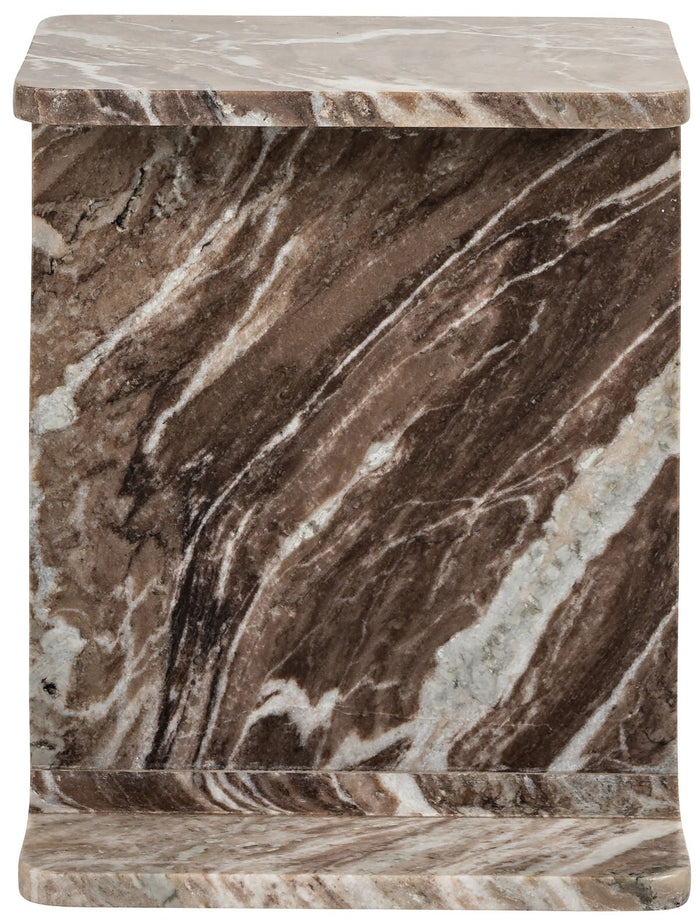 Richmond Interiors Benson Marmer Bijzettafel Bruin