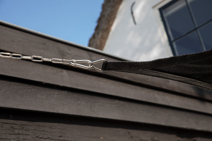 Platinum Coolfit schaduwdoek driehoek Antraciet 5x5x7,1 m.