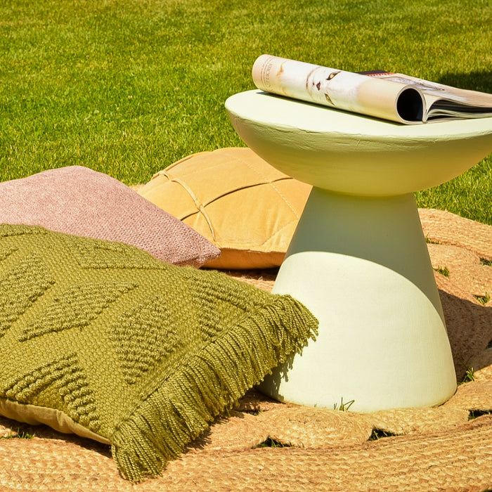 Bijzettafel Nora - Groen - MDF - 37x41x37cm (BxHxD)