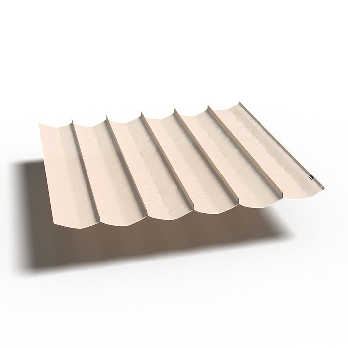 Harmonica schaduwdoek - B 2,9m L 5,0m - Gebroken Wit