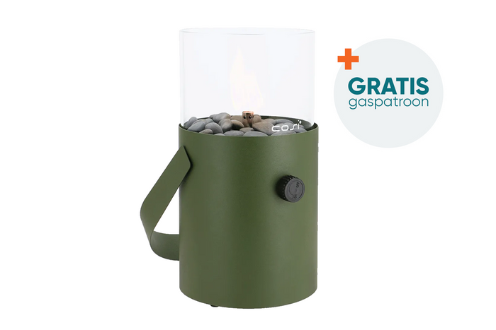 Cosiscoop Moss Green - Original - gaslantaarn met gaspatroon