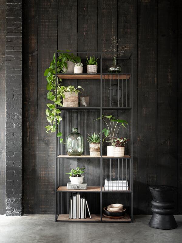 DTP Home Bookrack | Roomdivider Barra small, 5 shelves,210x95x35 cm...