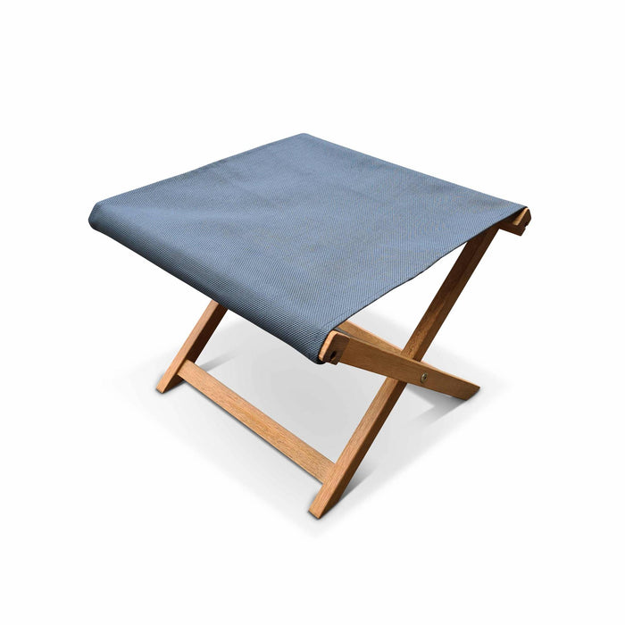 sweeek - 2x houten strandstoelen met voetenbank