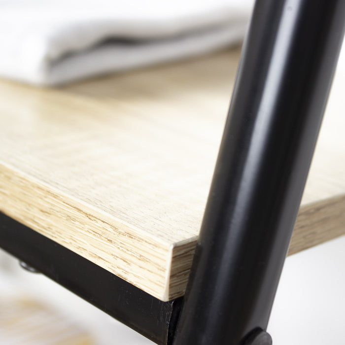 Calicosy - Rek met 2 planken in industriële stijl - H151 cm