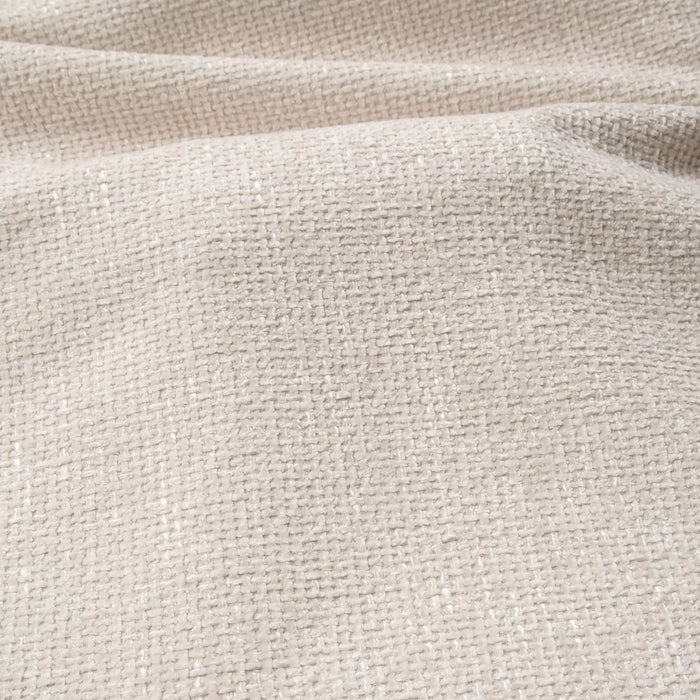 Creme geweven fluwelen rechter hoekbank