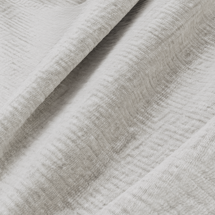 5-zits brede rechthoekige fluwelen bank met crèmepatroon