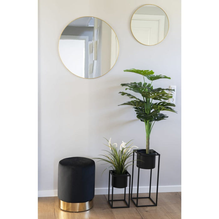 House Nordic 2-delige Bloempottenset Lena zwart