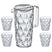 Koziol Schenkkan | Karaf - Onbreekbaar Superglas - Crystal 1.6 liter met 4 Waterglazen - 250 ml