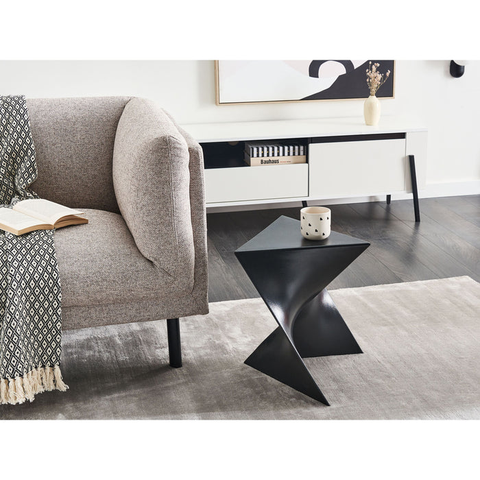 Beliani - PECOS - Bijzettafel - Zwart - Synthetisch materiaal