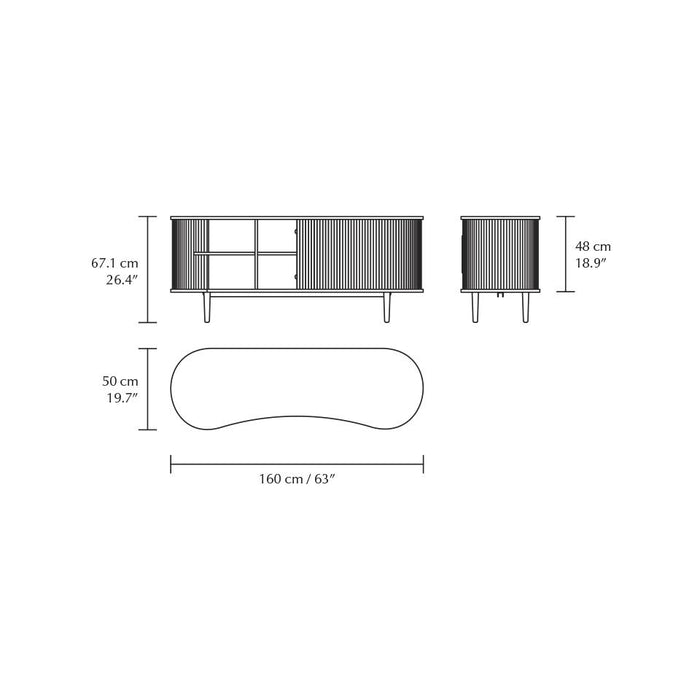 Umage Audacious dressoir 160x50 White Sands