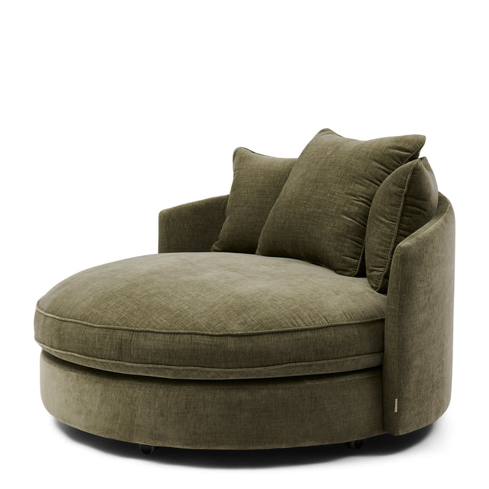 Riviera Maison - Carmin Daybed w 3 Pill Real Olive - Real Olive