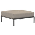 Houe Level2 Ottoman voetenbank Dark Grey frame Ash