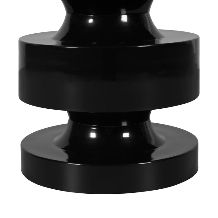 Bijzettafel Kosel - Zwart - Metaal - 35x46x35cm (BxHxD)