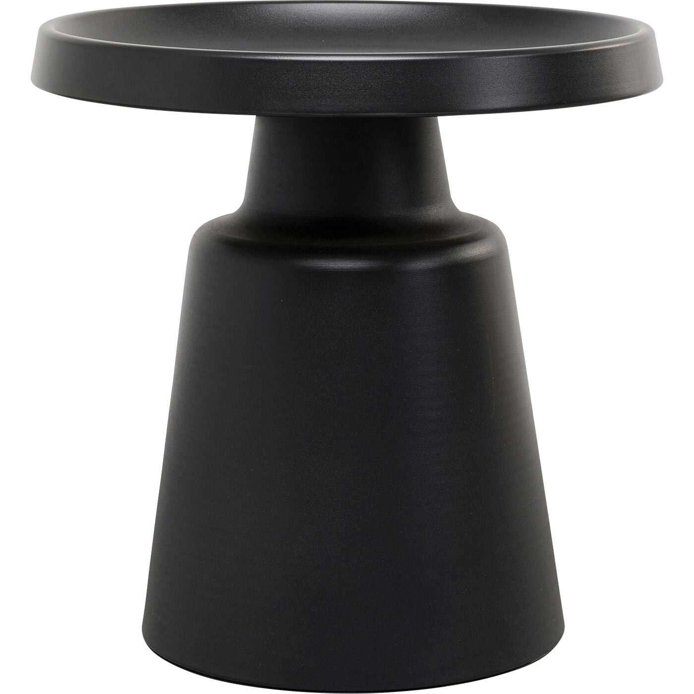 Kare Design Lima Bijzettafel - zwart - Ø50cm