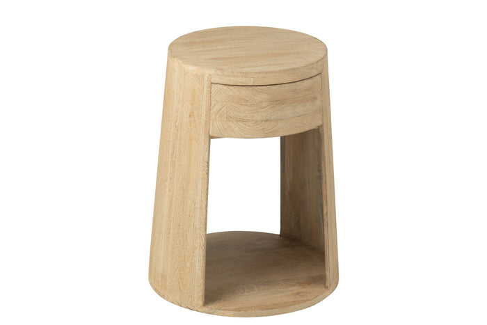 J-Line bijzettafel Drawn - hout|mdf - naturel