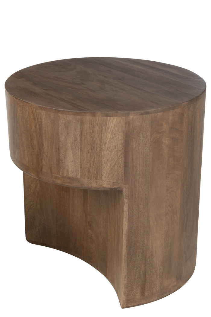 J-Line bijzettafel toge - hout - bruin - 2 stuks