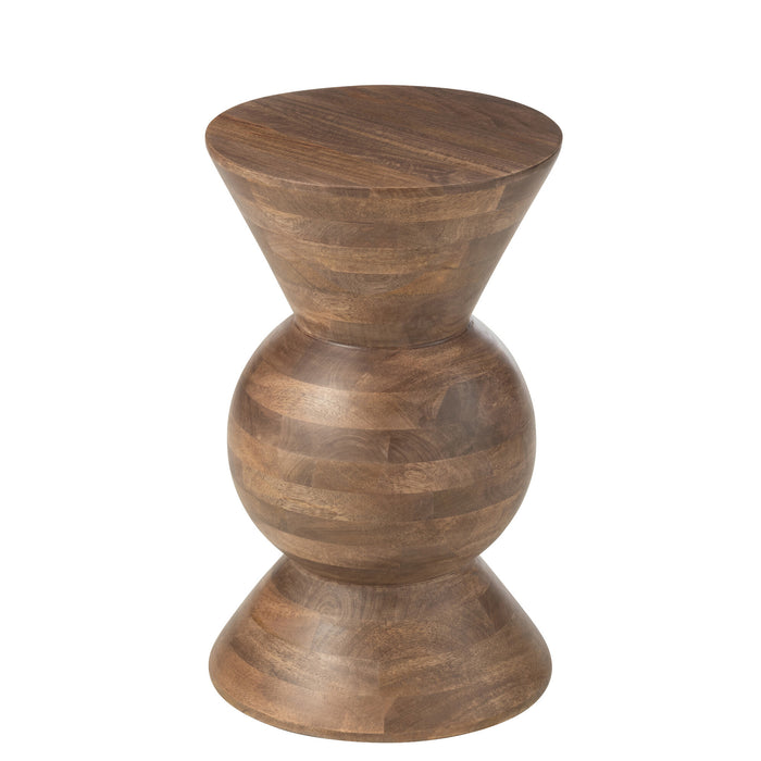 J-Line bijzettafel Candy - hout - bruin