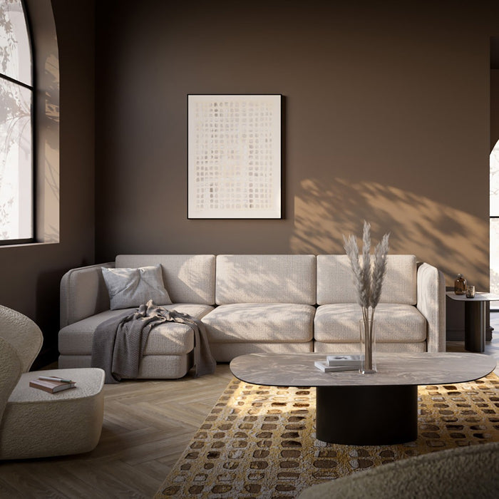 Hoekbank Karma links creme Kare Design