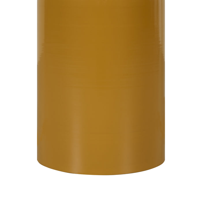 Bijzettafel Rabel - Geel - Metaal - 31x53x31cm (BxHxD)