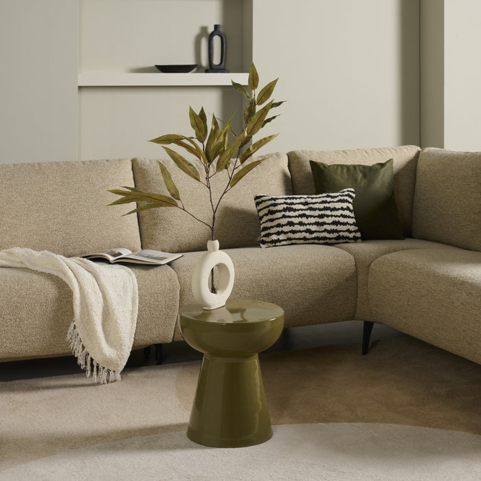 Bijzettafel Jagel - Groen - Metaal - 35x41x35cm (BxHxD)