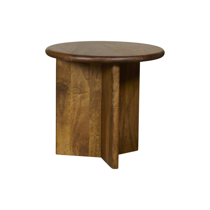 Bijzettafel Lens - Bruin|Hout - Mango - Hout