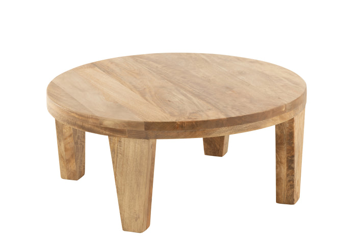 J-Line salontafel Rond - hout - naturel