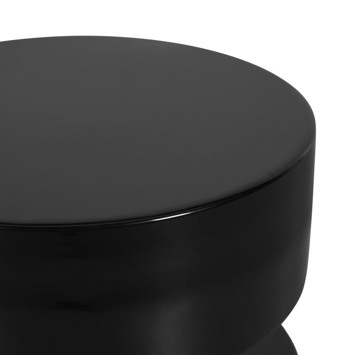 Bijzettafel Kosel - Zwart - Metaal - 35x46x35cm (BxHxD)