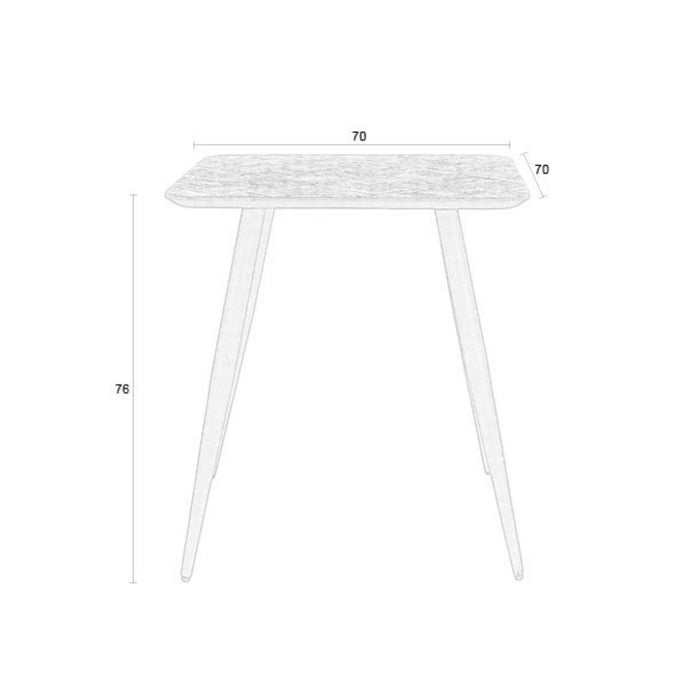 Puur Brianna bistro tafel - donkerbruin