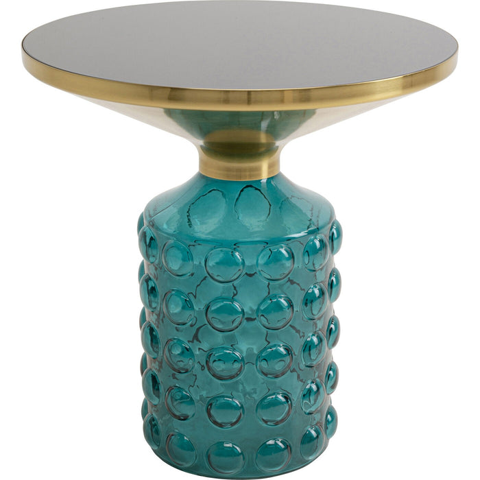 Kare Design Lola Bijzettafel - blauw - Ø50cm