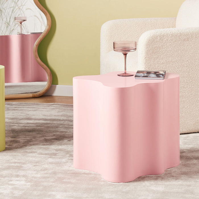 Beliani - SAKAMI - Bijzettafel - Pastelroze - MDF