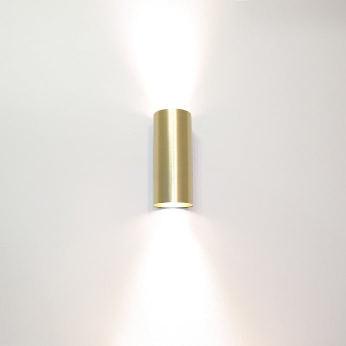 Artdelight Wandlamp Roulo 2 Goud GU10 Up & Downlight