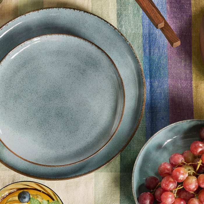 by fonQ Loods Serviesset 24-delig - Glans Blauwgrijs