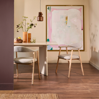 by fonQ Nordic Eetkamerstoel - Eikenhout - Greige