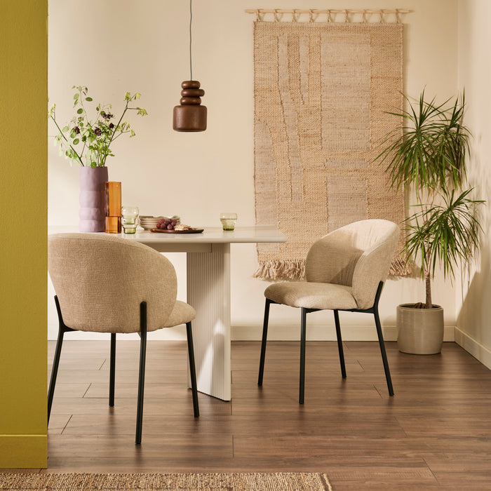 by fonQ Isu Eetkamerstoel - Warm Beige