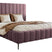 NADUVI Collection Bedframe Flores velvet 140x200 met opbergvak