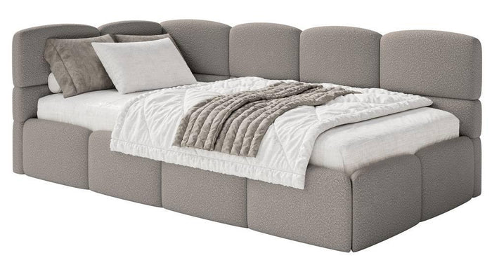 NADUVI Collection Jeugdbed incl matras Chloe links bouclé 90x200 met