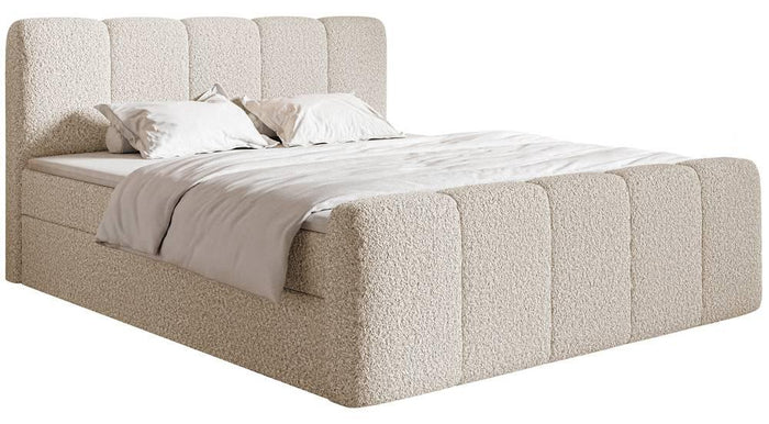 NADUVI Collection Boxspring Chloe 200x200 bouclé met opbergruimte