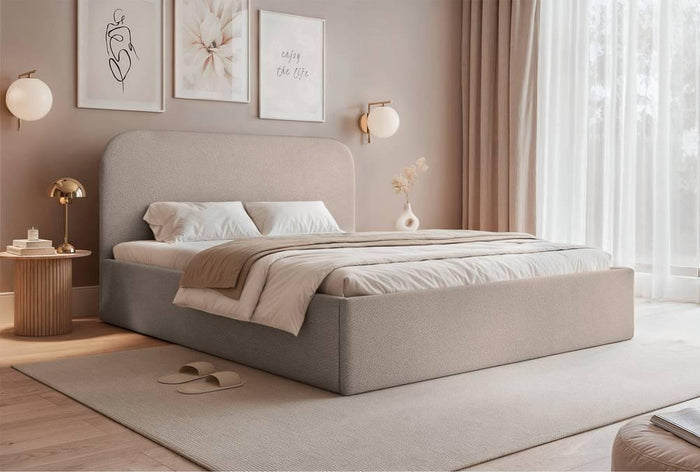 NADUVI Collection Bedframe Fia 160x200 chenille met opbergvak