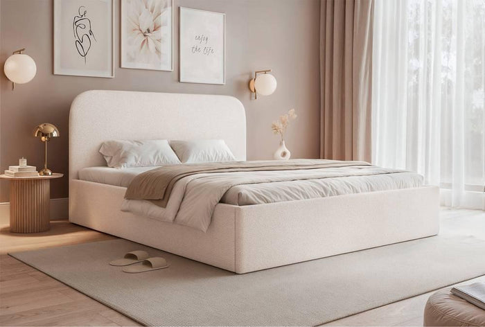 NADUVI Collection Bedframe Fia 160x200 chenille met opbergvak