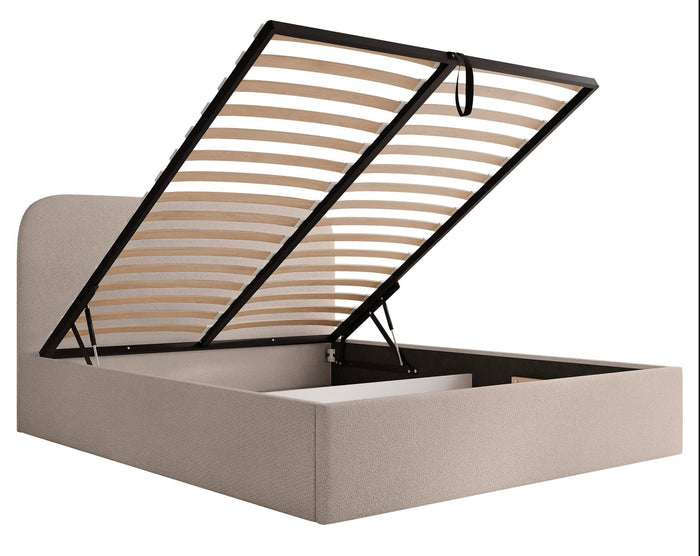 NADUVI Collection Bedframe Fia 160x200 chenille met opbergvak