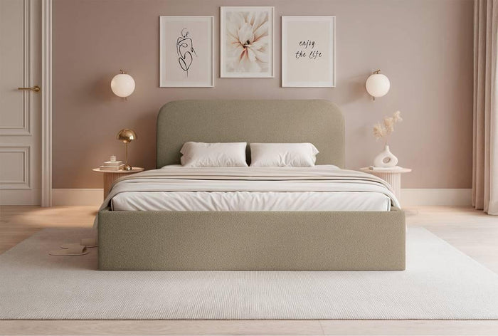 NADUVI Collection Bedframe Fia 160x200 chenille met opbergvak