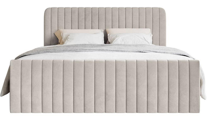 NADUVI Collection Boxspring Adrien velvet met opbergvak 160x200