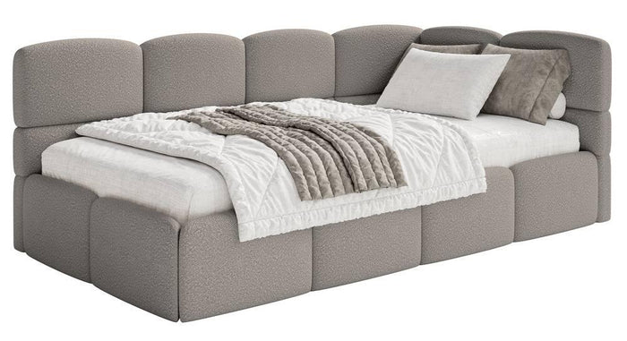 NADUVI Collection Jeugdbed incl matras Chloe rechts bouclé 90x200 met