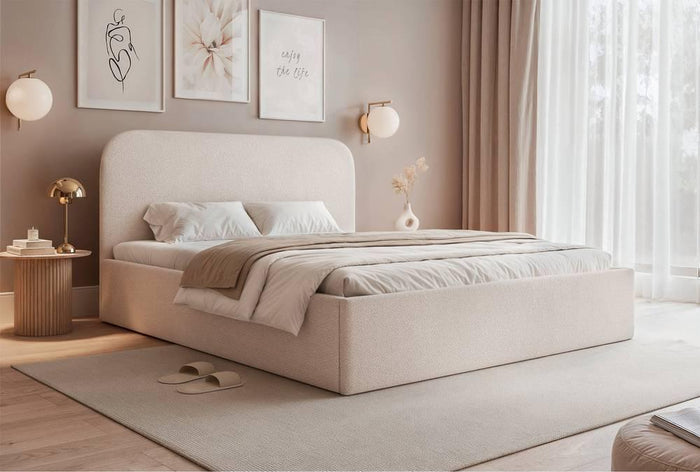 NADUVI Collection Bedframe Fia 160x200 chenille met opbergvak