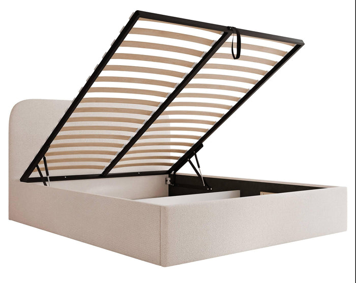 NADUVI Collection Bedframe Fia 160x200 chenille met opbergvak