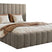 NADUVI Collection Bedframe Flores velvet 160x200 met opbergvak