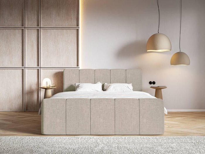 NADUVI Collection Boxspring Chloe 140x200 chenille met opbergruimte