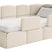 NADUVI Collection Jeugdbed incl matras Chloe rechts bouclé 90x200 met