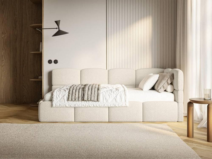 NADUVI Collection Jeugdbed incl matras Chloe rechts bouclé 90x200 met