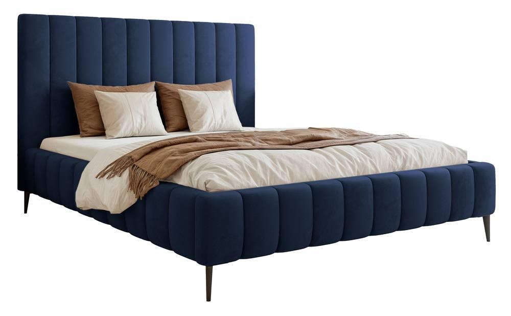 NADUVI Collection Bedframe Flores velvet 180x200 met opbergvak
